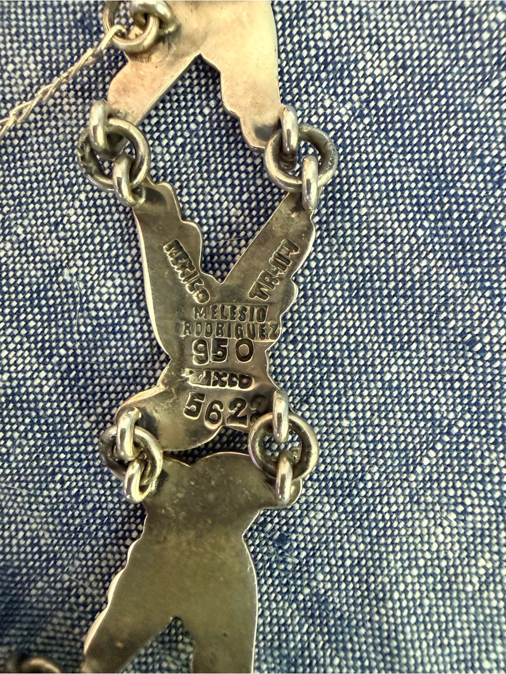 VTG Taxco .950 Doves in Flight Bracelet Melesio Rodriguez Villalba 50g #5622 - Picture 2 of 8